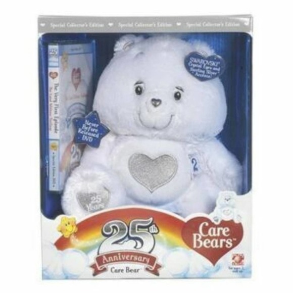 Care Bears Other - Care Bear 25th Anniversary Swarovski Crystal Eyes & DVD Collector Set